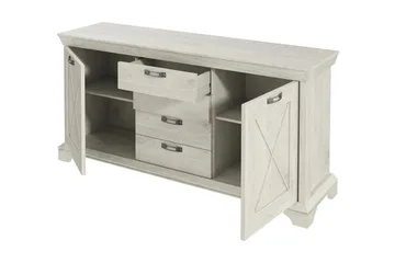 Hurlston Highboard 178 cm - Vit - Förvaring - Förvaringsmöbler - Sideboard & skänk