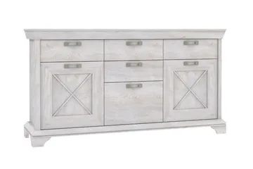 Hurlston Highboard 178 cm - Vit - Förvaring - Förvaringsmöbler - Sideboard & skänk