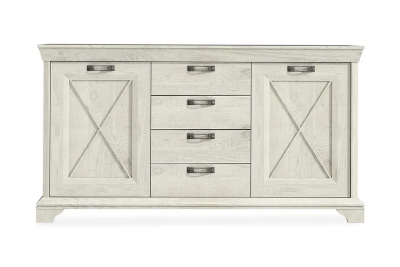 Hurlston Highboard 178 cm - Vit - Förvaring - Förvaringsmöbler - Sideboard & skänk