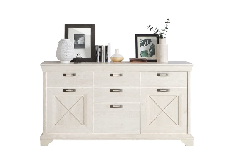 Hurlston Highboard 178 cm - Vit - Förvaring - Förvaringsmöbler - Sideboard & skänk