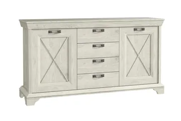 Hurlston Highboard 178 cm - Vit - Förvaring - Förvaringsmöbler - Sideboard & skänk