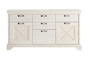 Hurlston Highboard 178 cm - Vit - Förvaring - Förvaringsmöbler - Sideboard & skänk