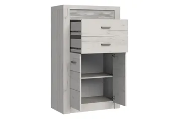 Indianapolis Skänk 76x42x127 cm - Beige/Brun - Förvaring - Förvaringsmöbler - Sideboard & skänk