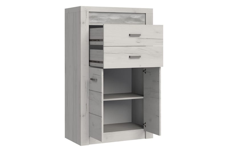 Indianapolis Skänk 76x42x127 cm - Beige/Brun - Förvaring - Förvaringsmöbler - Sideboard & skänk