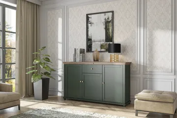 Ivreri Sideboard 42x160 cm - Khaki/Natur - Förvaring - Förvaringsmöbler - Sideboard & skänk