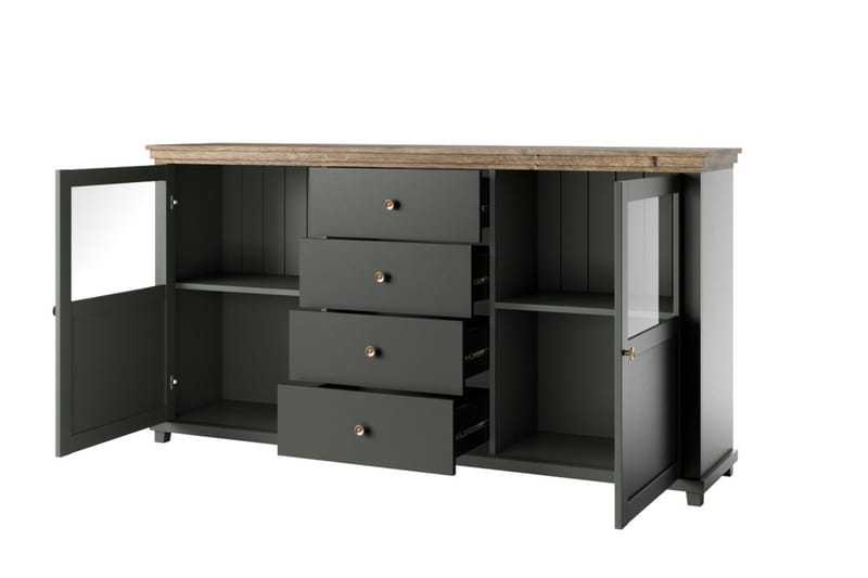Ivreri Sideboard 42x181 cm - Khaki/Natur - Förvaring - Förvaringsmöbler - Sideboard & skänk