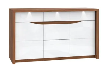 Keoisha Skänk 142x84 cm - Brun/Vit - Förvaring - Förvaringsmöbler - Sideboard & skänk