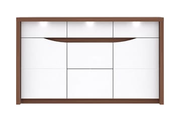 Keoisha Skänk 142x84 cm - Brun/Vit - Förvaring - Förvaringsmöbler - Sideboard & skänk