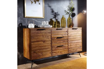 Kimbal Skänk 160x40 cm i Trä med Metallben - Brun - Förvaring - Förvaringsmöbler - Sideboard & skänk
