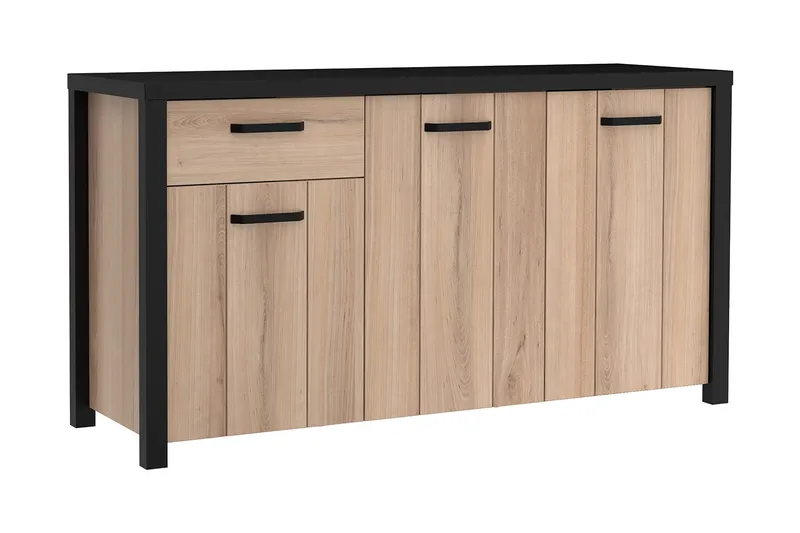 Konitsa Sideboard 52x160 cm, Brun/Svart