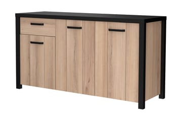 Konitsa Sideboard 52x160 cm - Brun/Svart - Förvaring - Förvaringsmöbler - Sideboard & skänk
