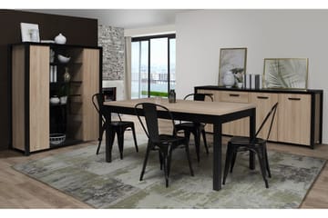 Konitsa Sideboard 52x160 cm - Brun/Svart - Förvaring - Förvaringsmöbler - Sideboard & skänk