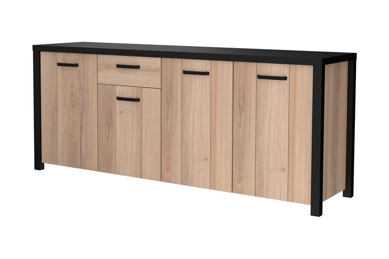 Konitsa Sideboard 52x210 cm - Brun/Svart - Förvaring - Förvaringsmöbler - Sideboard & skänk