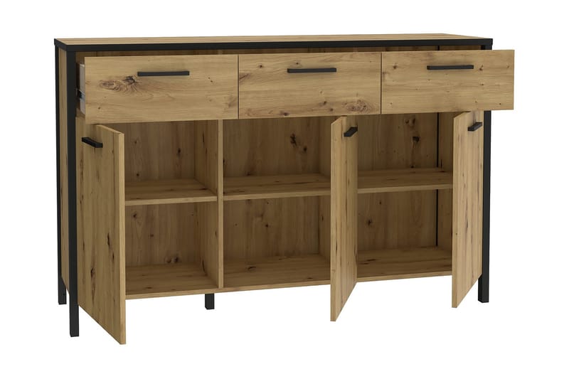 Koufalia Sideboard 40x140 cm - Brun/Svart - Förvaring - Förvaringsmöbler - Sideboard & skänk