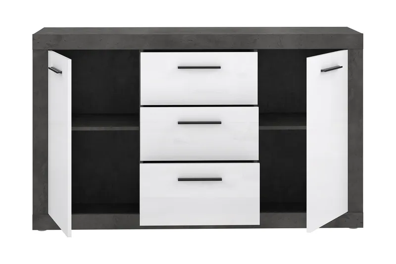 Kranea Sideboard 41x143 cm - Grå/Vit - Förvaring - Förvaringsmöbler - Sideboard & skänk
