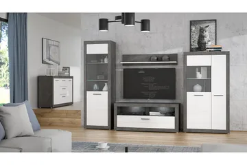 Kranea Sideboard 41x143 cm - Grå/Vit - Förvaring - Förvaringsmöbler - Sideboard & skänk