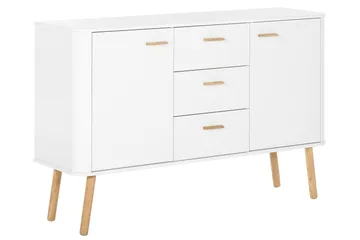 Lausanne Sideboard 136x40 cm - Vit/Natur - Förvaring - Förvaringsmöbler - Sideboard & skänk
