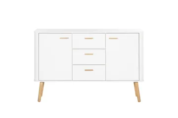 Lausanne Sideboard 136x40 cm - Vit/Natur - Förvaring - Förvaringsmöbler - Sideboard & skänk