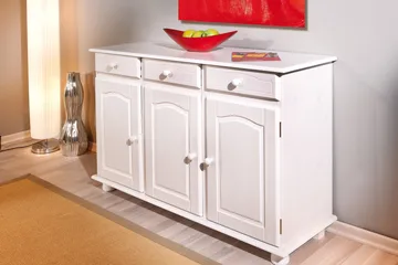 Leksand Skänk 130 cm - Vit - Förvaring - Förvaringsmöbler - Sideboard & skänk