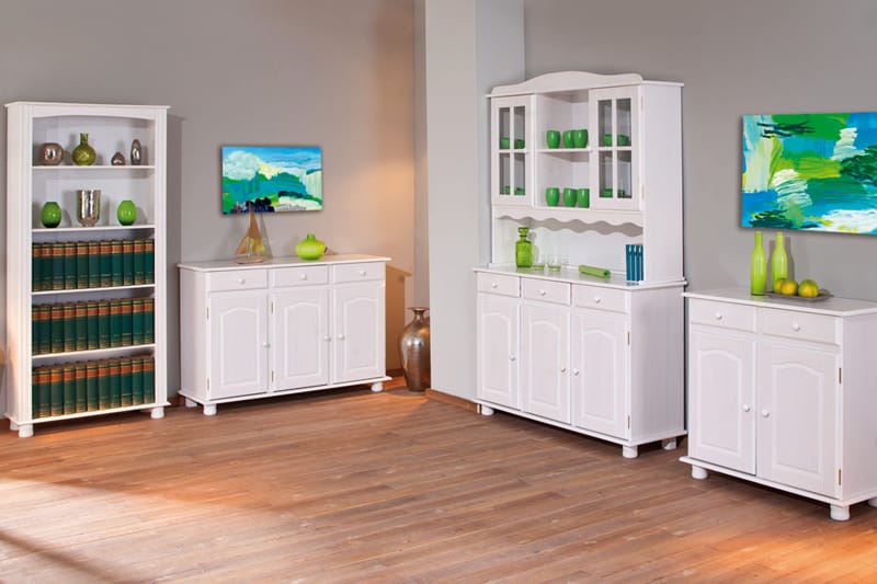 Leksand Skänk 130 cm - Vit - Förvaring - Förvaringsmöbler - Sideboard & skänk
