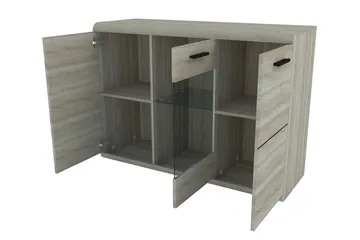 Link Skänk 120x42x87 cm - Beige/Grå - Förvaring - Förvaringsmöbler - Sideboard & skänk