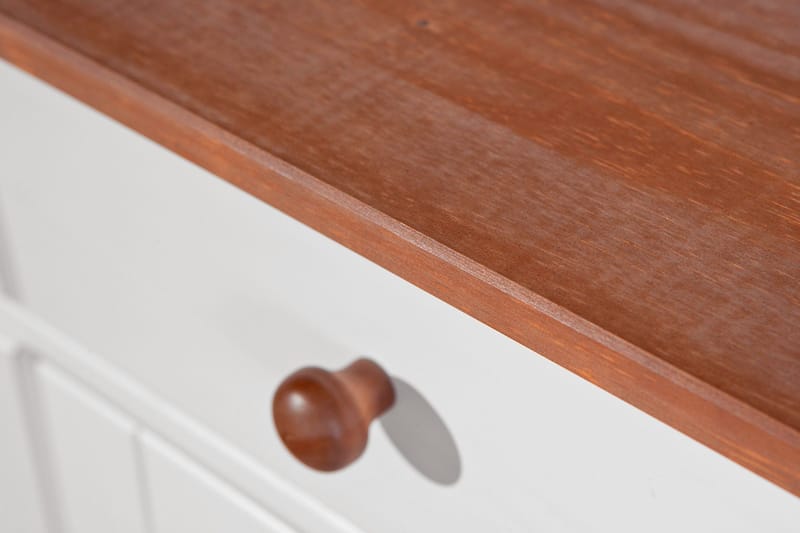 Livesey Sideboard 130 cm - Vit/Natur - Förvaring - Förvaringsmöbler - Sideboard & skänk
