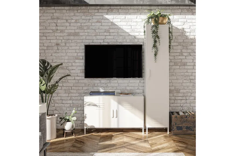 Mission District Skänk 100x40 cm Vit - Dorel Home - Förvaring - Förvaringsmöbler - Sideboard & skänk