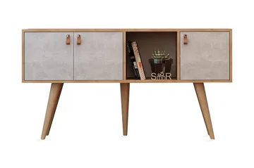 Mod Skänk 140 cm i Målat Trä - Vit|Brun - Förvaring - Förvaringsmöbler - Sideboard & skänk