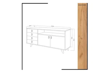 Mod Skänk i Trä - Vit|Brun - Förvaring - Förvaringsmöbler - Sideboard & skänk