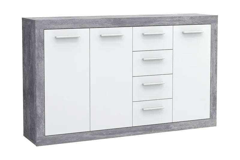 Mohaned Rektangulär Skänk 34x153 cm i Trä - Vit - Förvaring - Förvaringsmöbler - Sideboard & skänk