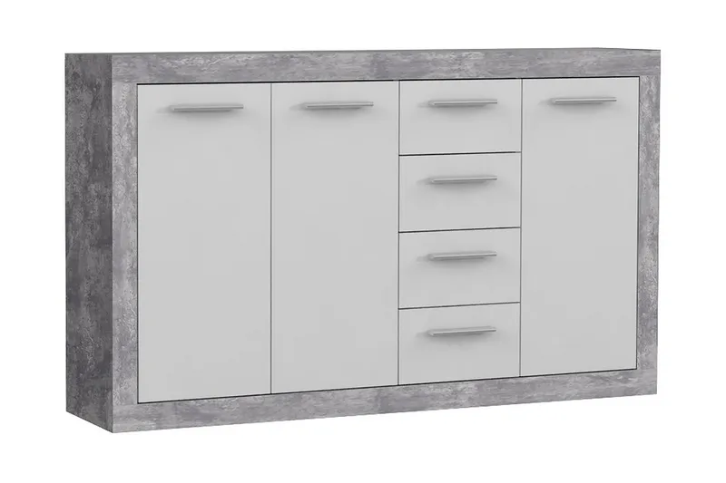 Mohaned Rektangulär Skänk 34x153 cm i Trä - Vit - Förvaring - Förvaringsmöbler - Sideboard & skänk