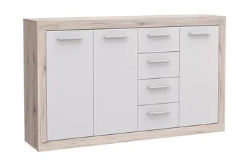 Mohaned Skänk 34x153 cm - Brun/Vit - Förvaring - Förvaringsmöbler - Sideboard & skänk
