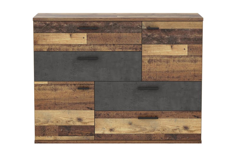 Moncerat Skänk 125x96 cm - Grå/Brun - Förvaring - Förvaringsmöbler - Sideboard & skänk