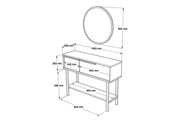 Muttun Skänk 100 cm - Valnöt - Förvaring - Förvaringsmöbler - Sideboard & skänk
