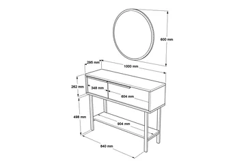 Muttun Skänk 100 cm - Valnöt - Förvaring - Förvaringsmöbler - Sideboard & skänk