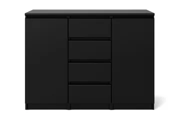 Naia Skänk med 2 Dörrar + 4 Lådor - Mattsvart - Förvaring - Förvaringsmöbler - Sideboard & skänk