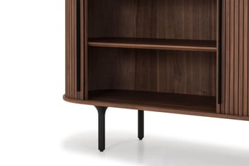 Noira Smalt Sideboard Ribbad Valnöt 150x45 cm - Brun - Förvaring - Förvaringsmöbler - Sideboard & skänk