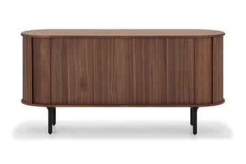 Noira Smalt Sideboard Ribbad Valnöt 150x45 cm - Brun - Förvaring - Förvaringsmöbler - Sideboard & skänk