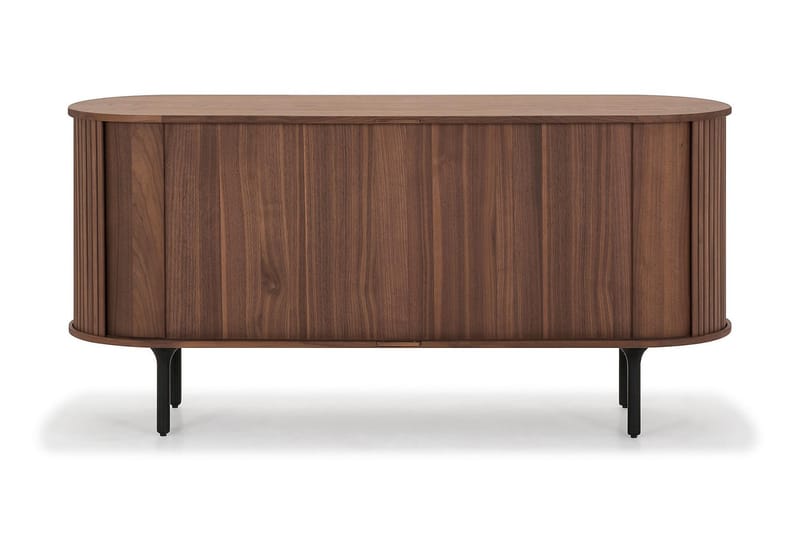 Noira Smalt Sideboard Ribbad Valnöt 150x45 cm - Brun - Förvaring - Förvaringsmöbler - Sideboard & skänk
