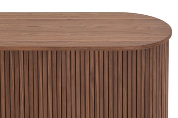 Noira Smalt Sideboard Ribbad Valnöt 150x45 cm - Brun - Förvaring - Förvaringsmöbler - Sideboard & skänk