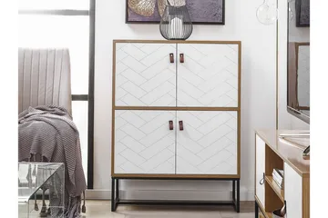 Nueva Skänk 76x39 cm - Ljusbrun/Vit - Förvaring - Förvaringsmöbler - Sideboard & skänk