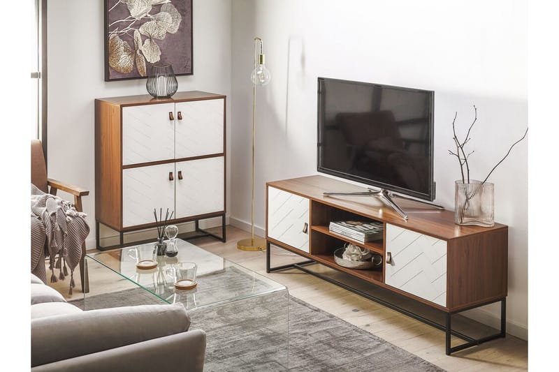 Nueva Skänk 76x39 cm - Mörkbrun/Vit - Förvaring - Förvaringsmöbler - Sideboard & skänk