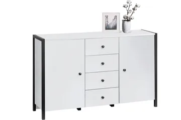 Plattpark Sideboard 120x35 cm - Vit/Svart - Förvaring - Förvaringsmöbler - Sideboard & skänk