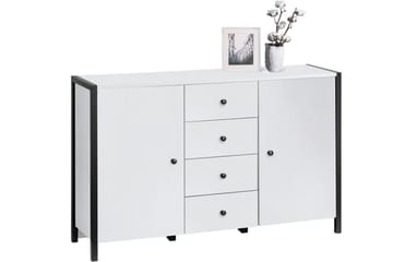 Plattpark Sideboard 120x35 cm - Vit/Svart - Förvaring - Förvaringsmöbler - Sideboard & skänk