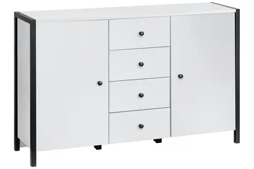 Plattpark Sideboard 120x35 cm - Vit/Svart - Förvaring - Förvaringsmöbler - Sideboard & skänk