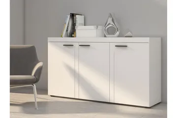 Rumba Skänk 148,8x40,3x82 cm LED-belysning - Vit - Förvaring - Förvaringsmöbler - Sideboard & skänk
