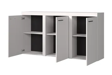 Rumba Skänk 148,8x40,3x82 cm LED-belysning - Vit - Förvaring - Förvaringsmöbler - Sideboard & skänk