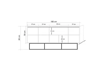 Sapphira Skänk - Brun - Förvaring - Förvaringsmöbler - Sideboard & skänk