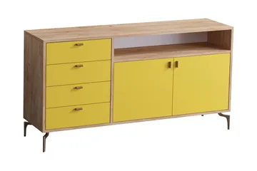 Sideboard 40x140 cm - Natur/Grön/Lila - Förvaring - Förvaringsmöbler - Sideboard & skänk
