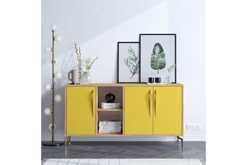 Sideboard 40x140 cm - Natur/Grön/Svart - Förvaring - Förvaringsmöbler - Sideboard & skänk